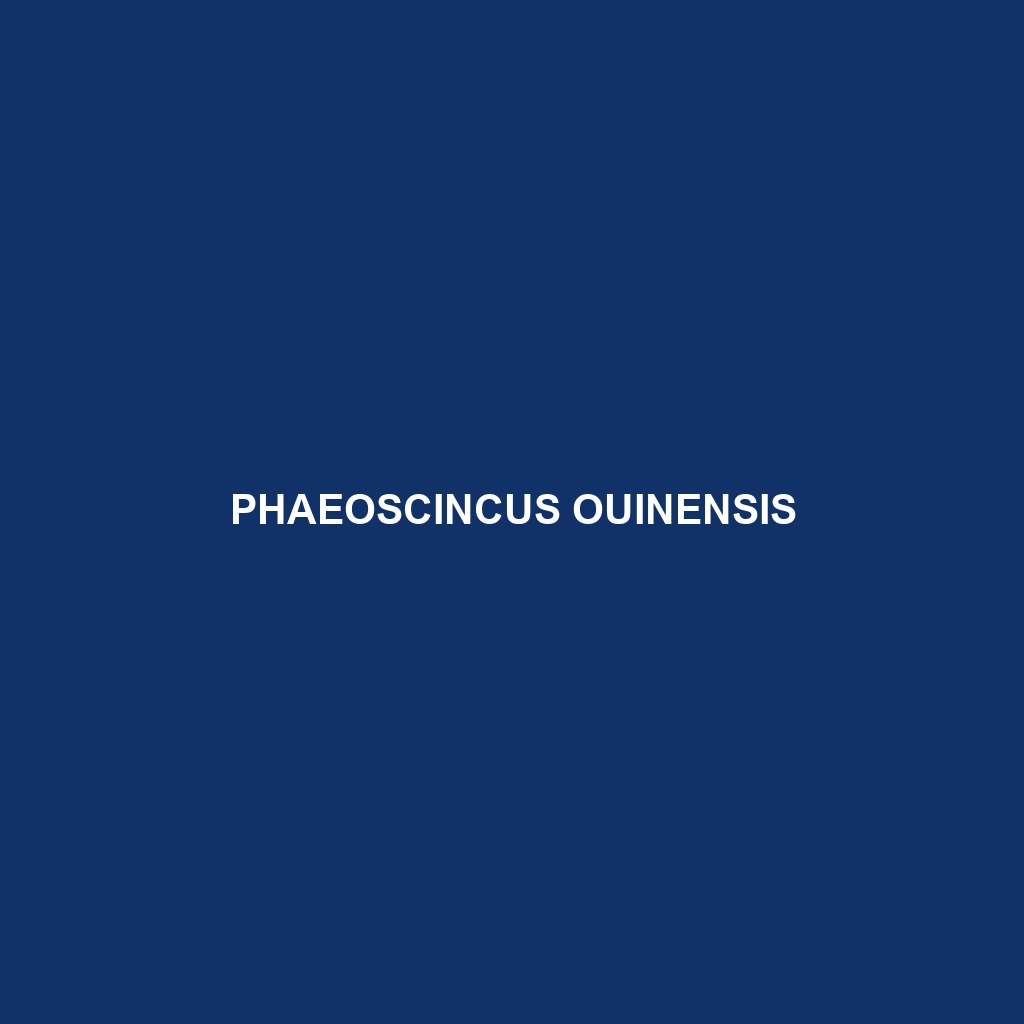 Phaeoscincus ouinensis