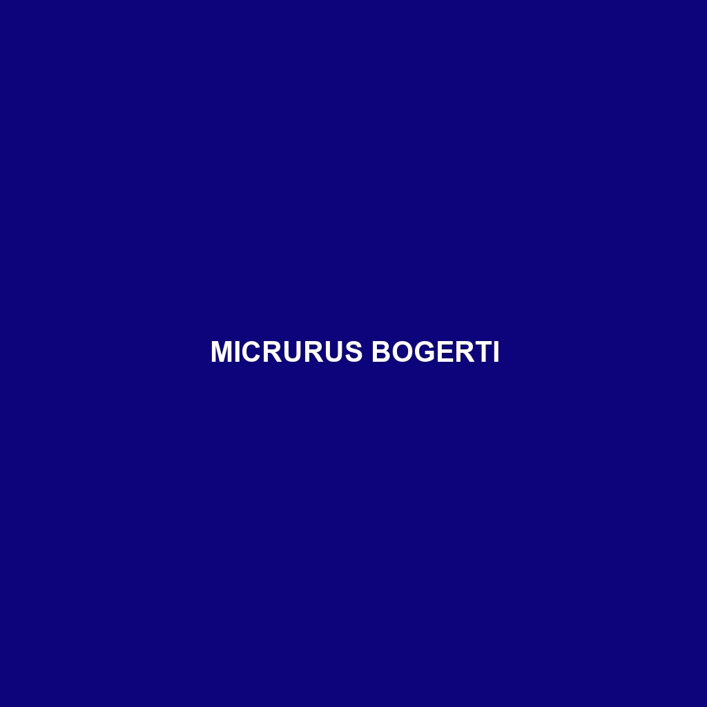 Micrurus bogerti