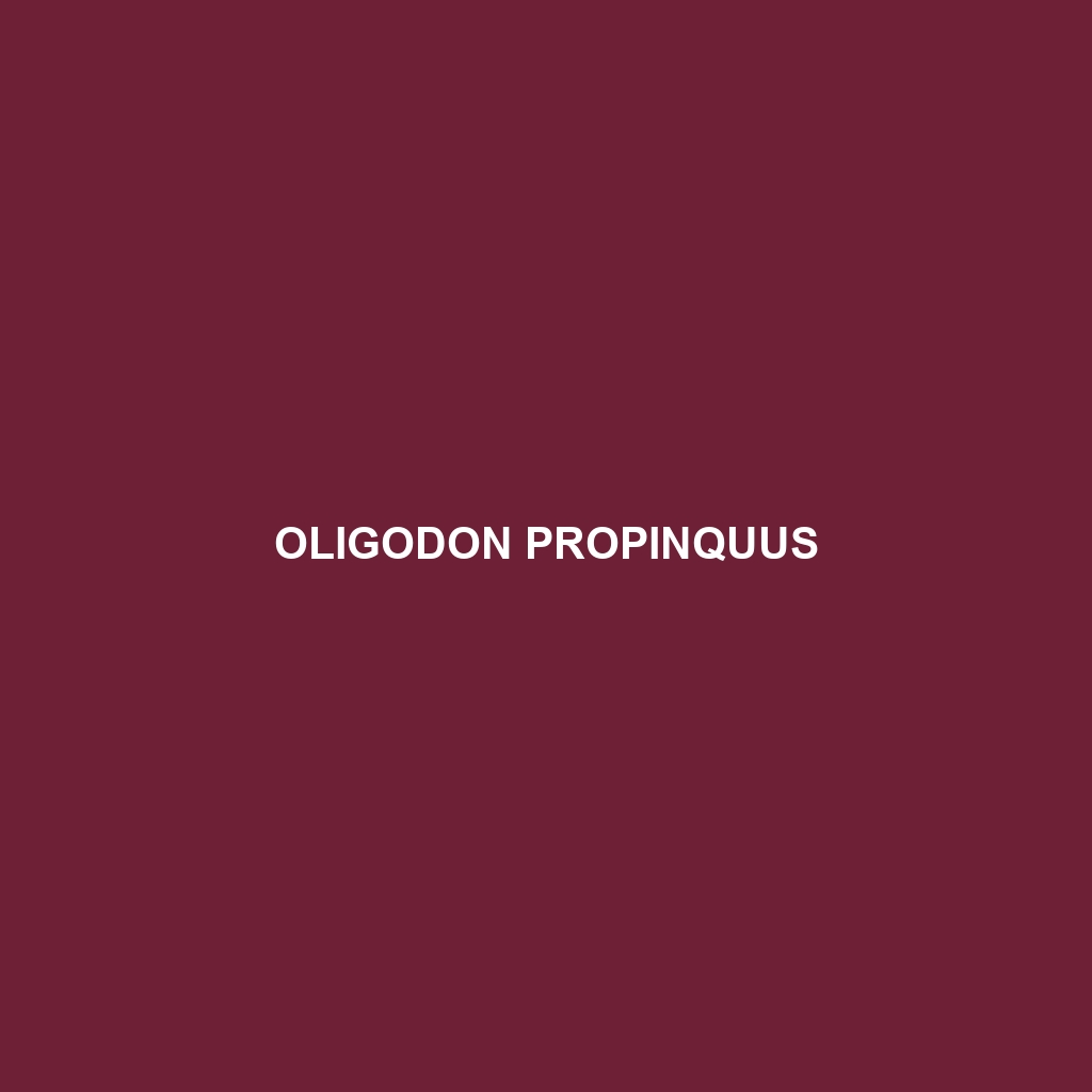 Oligodon propinquus