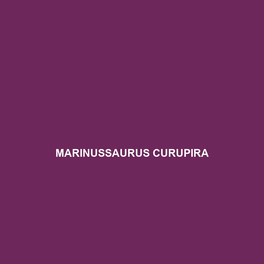 Marinussaurus curupira