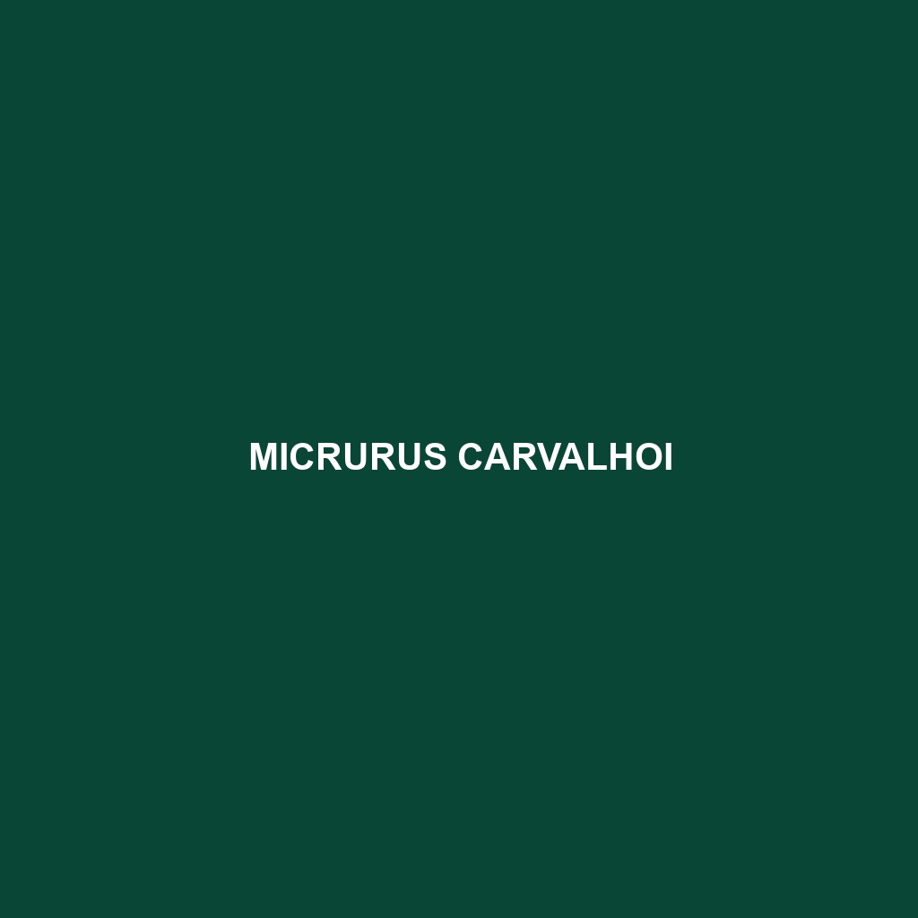 Micrurus carvalhoi