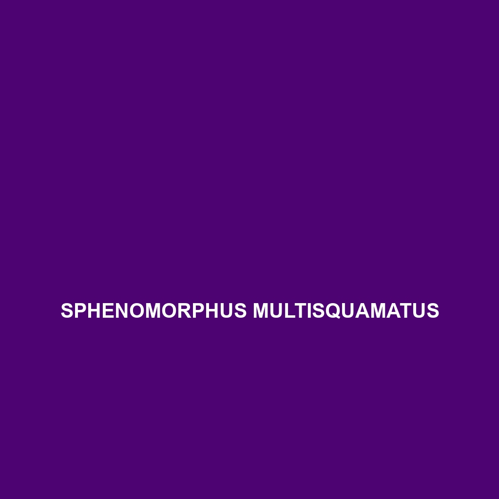 Sphenomorphus multisquamatus