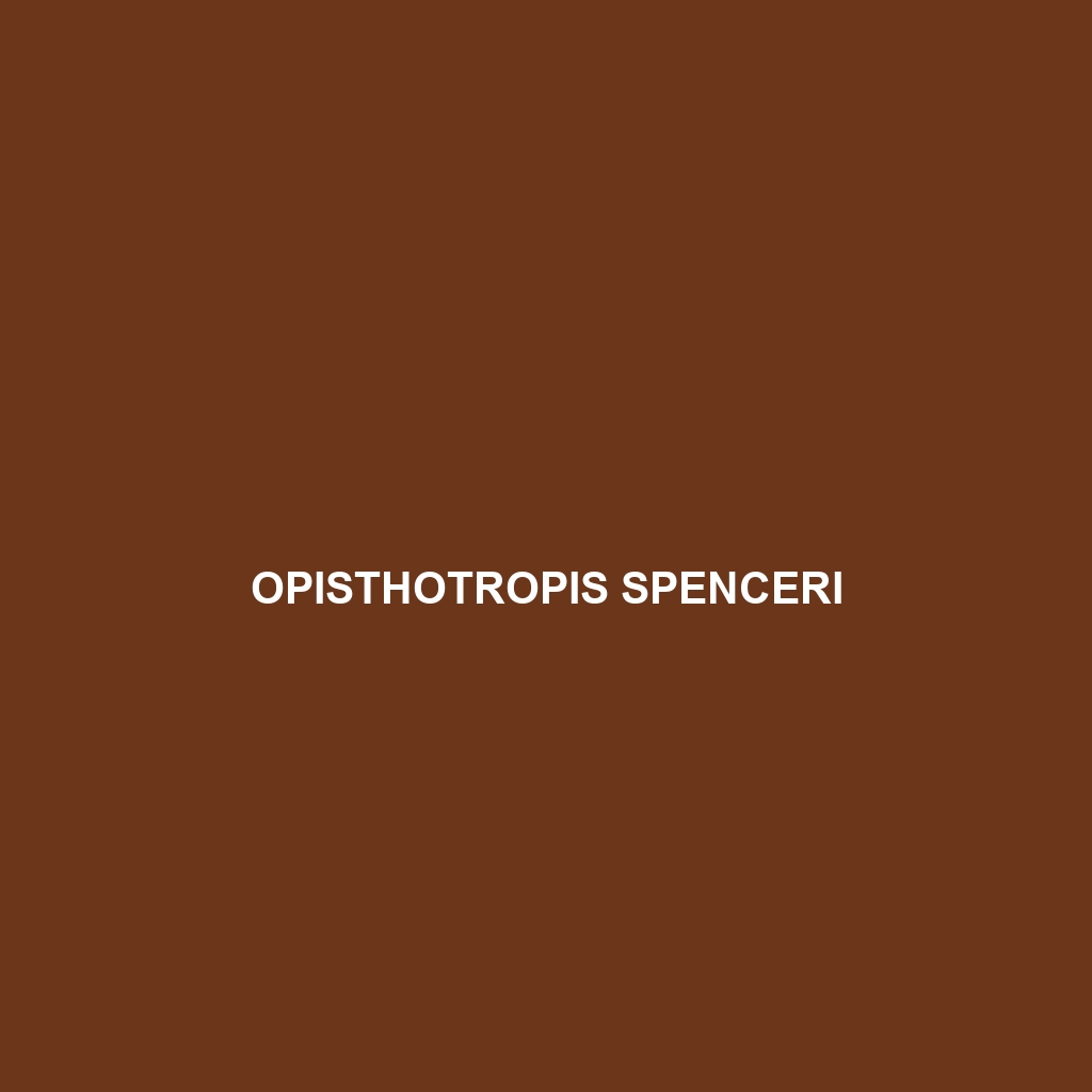 Opisthotropis spenceri