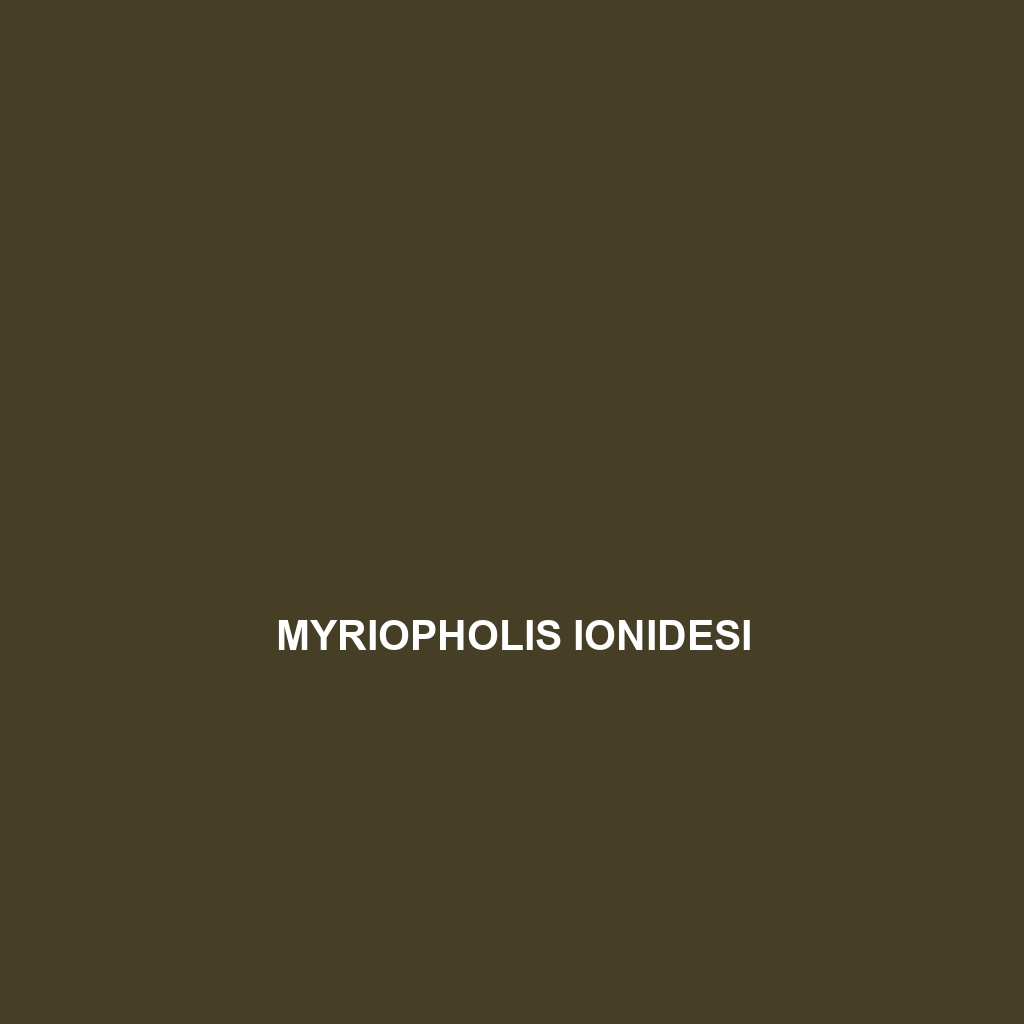 Myriopholis ionidesi