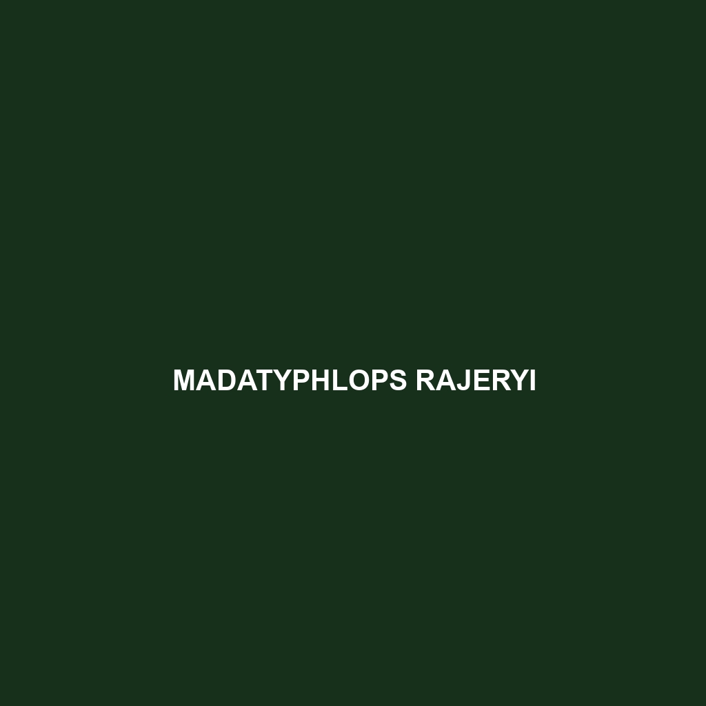 Madatyphlops rajeryi