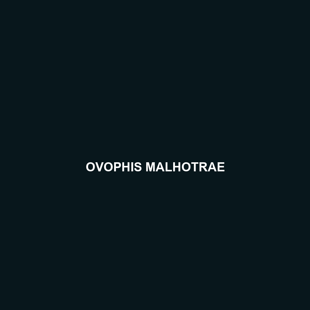 Ovophis malhotrae