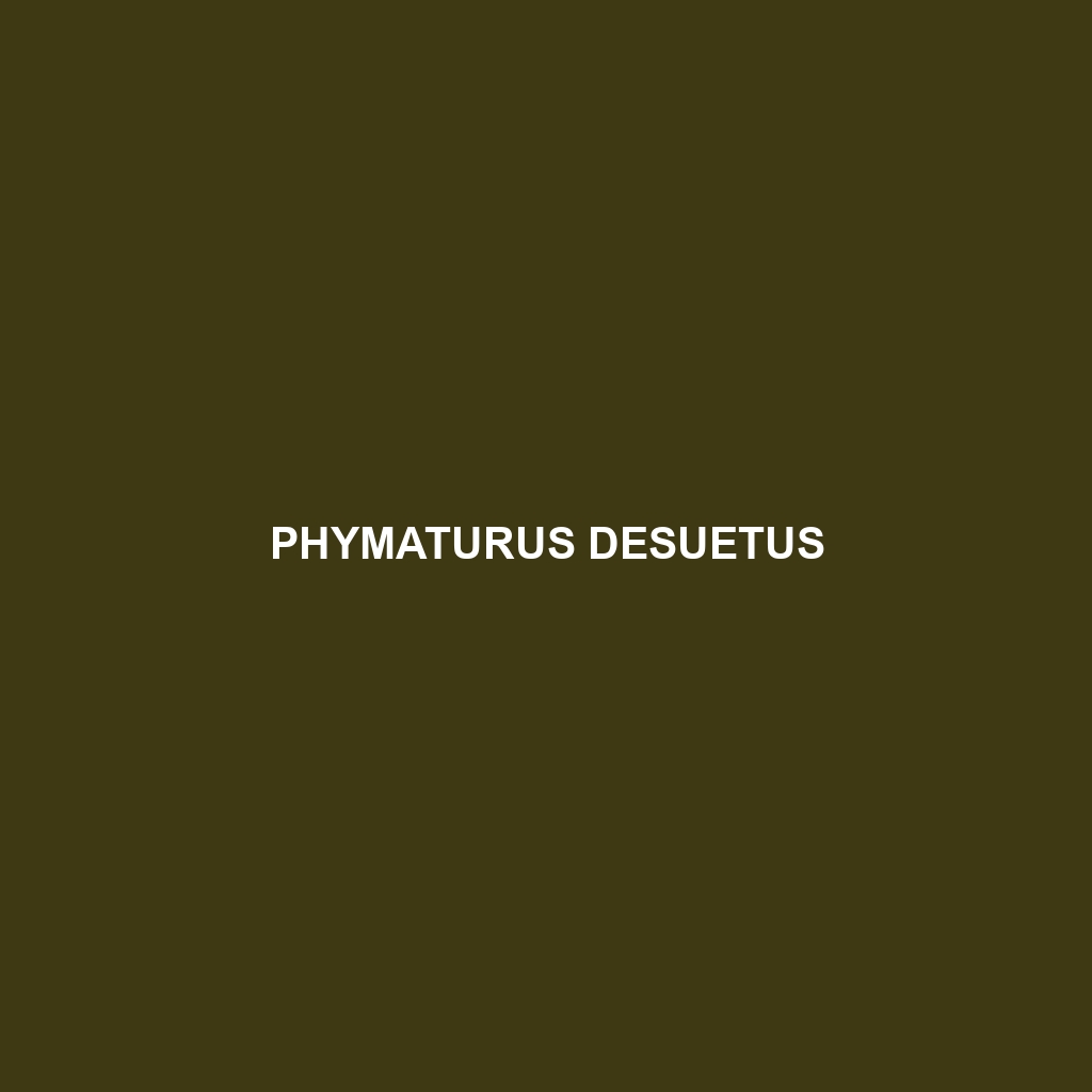 Phymaturus desuetus