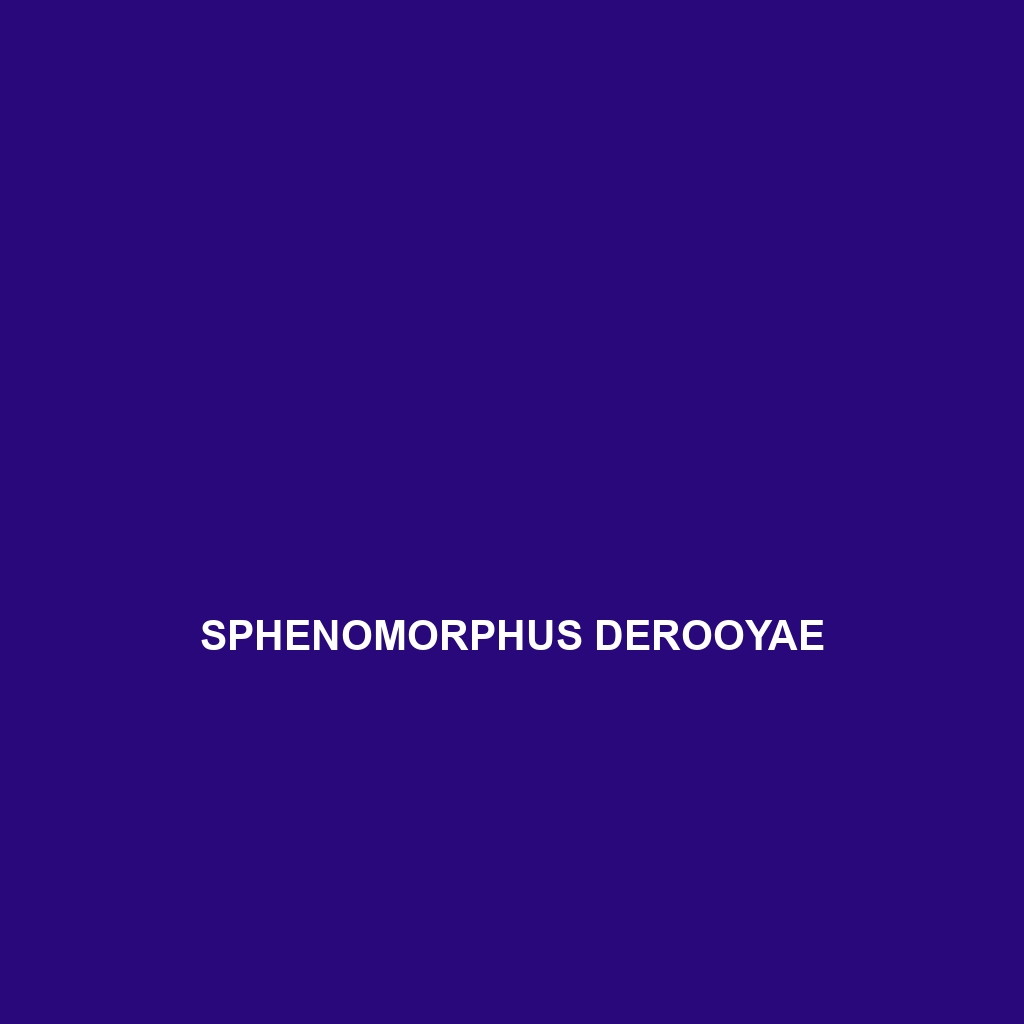 Sphenomorphus derooyae