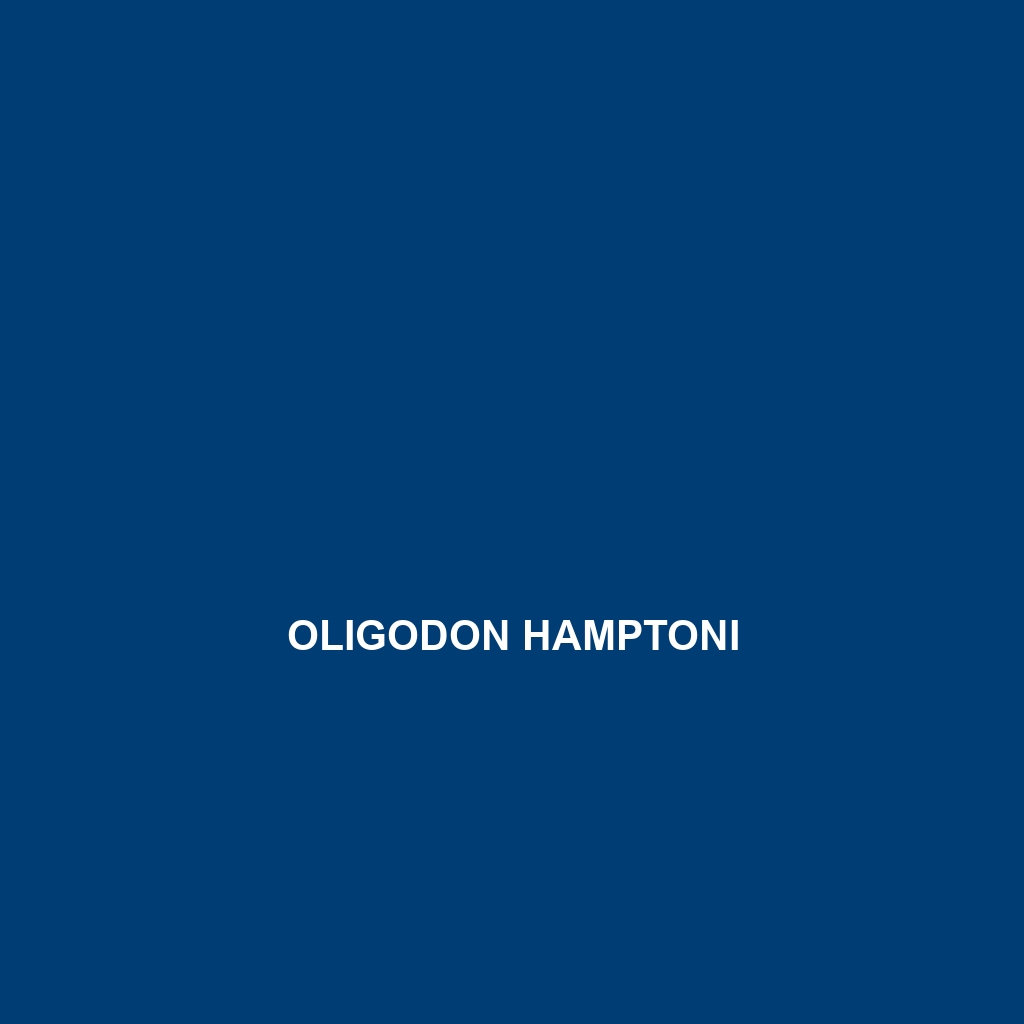 Oligodon hamptoni