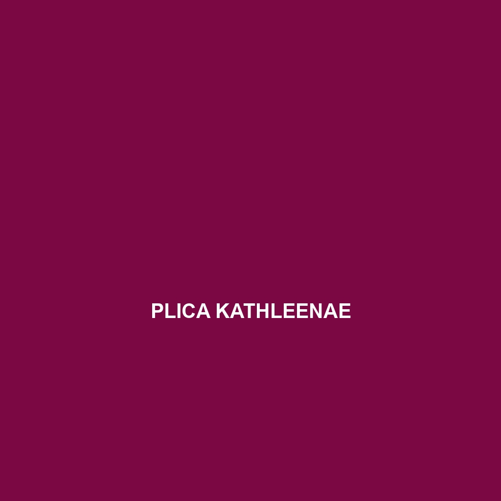 Plica kathleenae