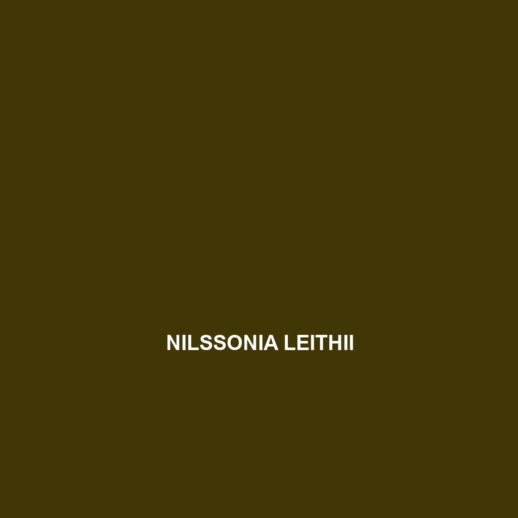 Nilssonia leithii