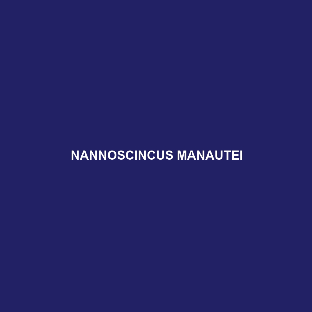 Nannoscincus manautei