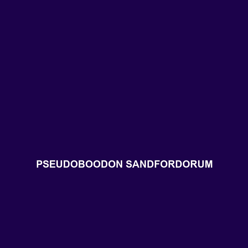 Pseudoboodon sandfordorum