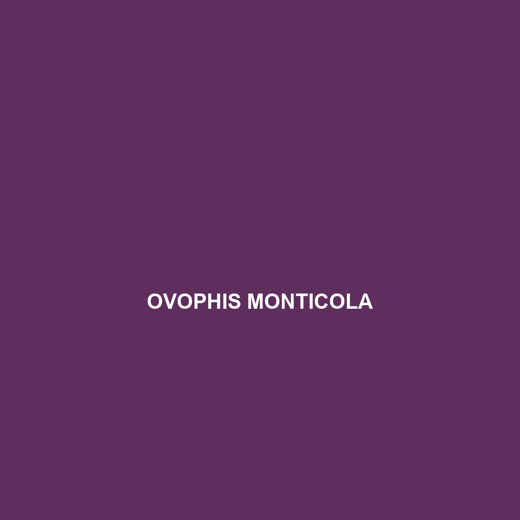 Ovophis monticola