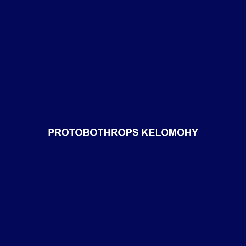 Protobothrops kelomohy