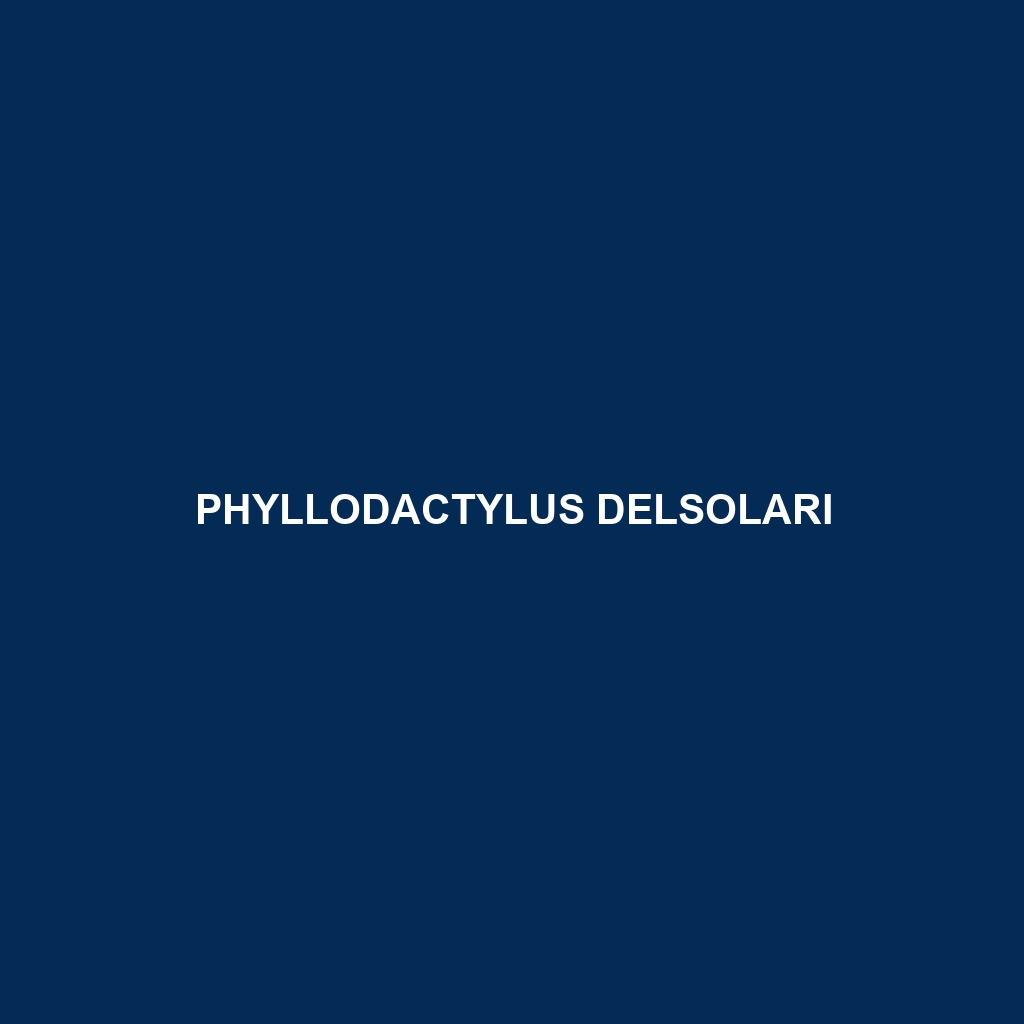 Phyllodactylus delsolari