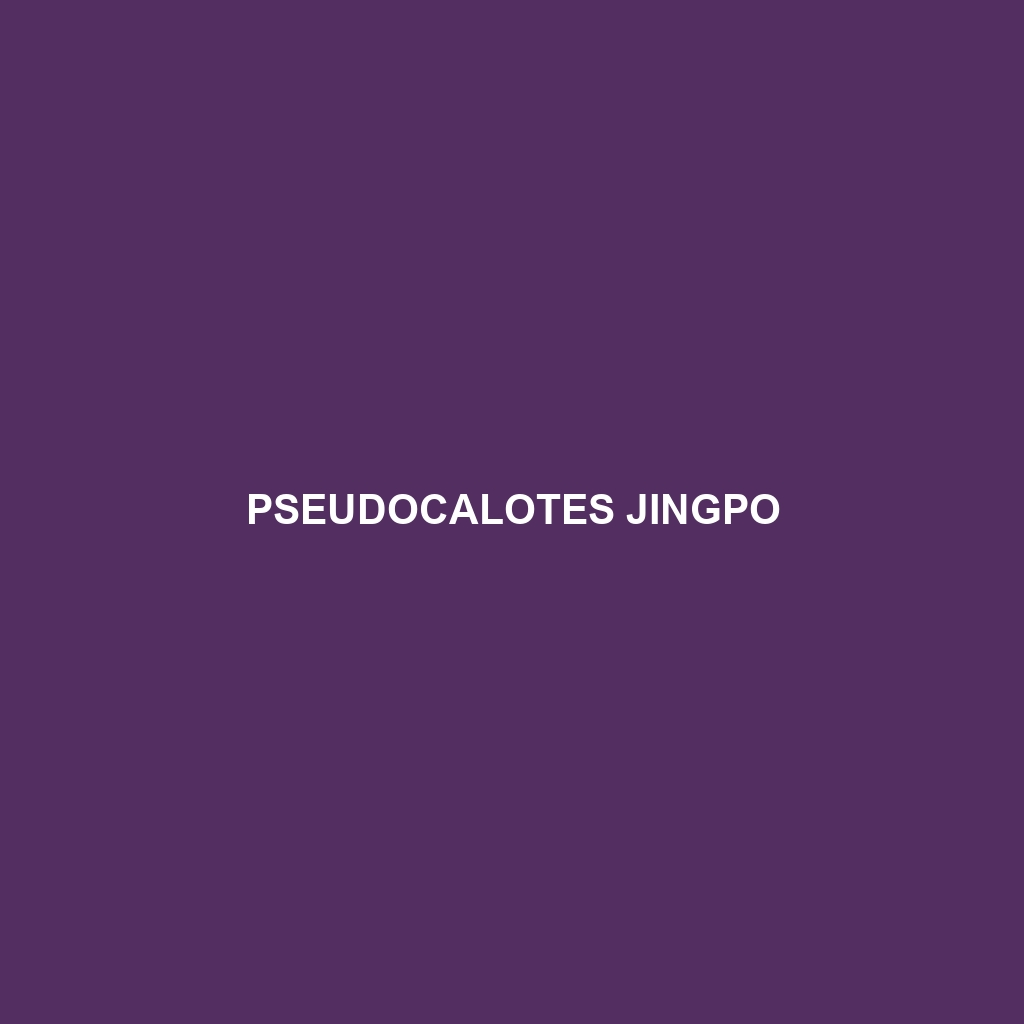 Pseudocalotes jingpo