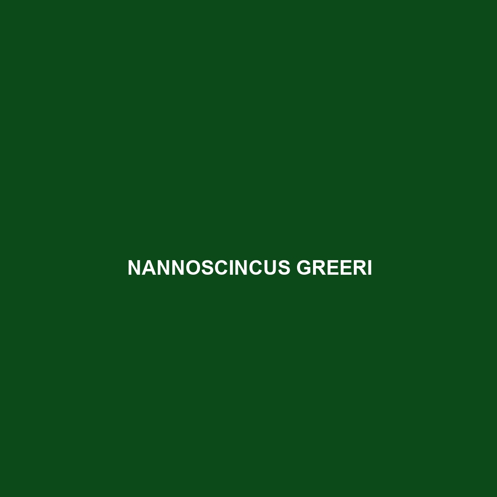 Nannoscincus greeri