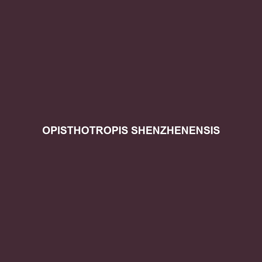 Opisthotropis shenzhenensis