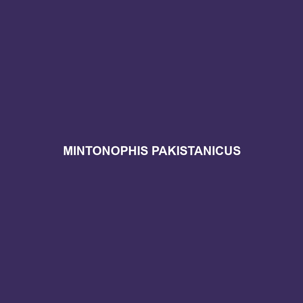 Mintonophis pakistanicus