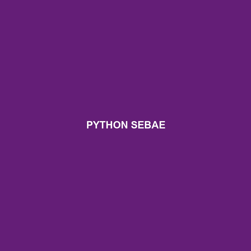 Python sebae