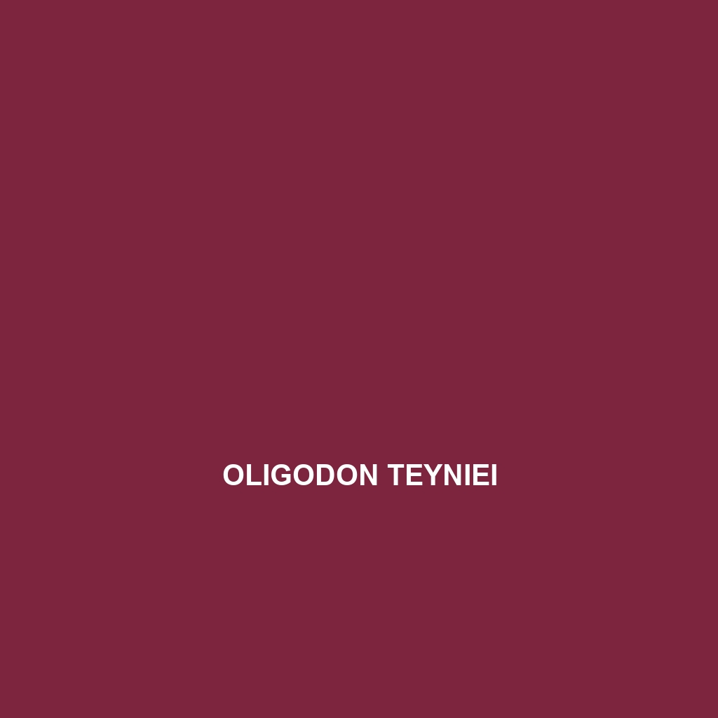 Oligodon teyniei