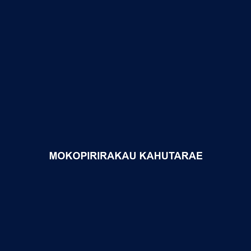 Mokopirirakau kahutarae