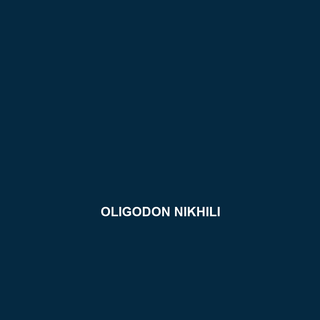 Oligodon nikhili