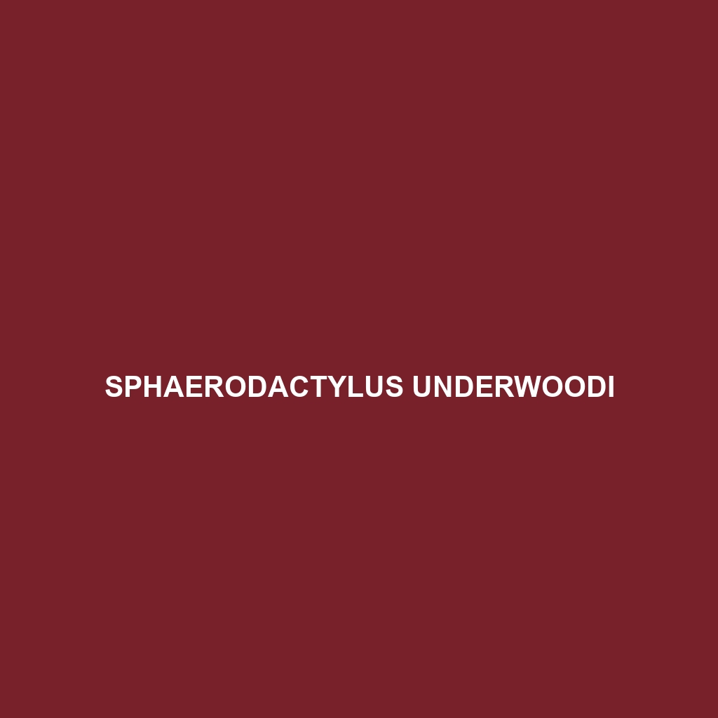 Sphaerodactylus underwoodi