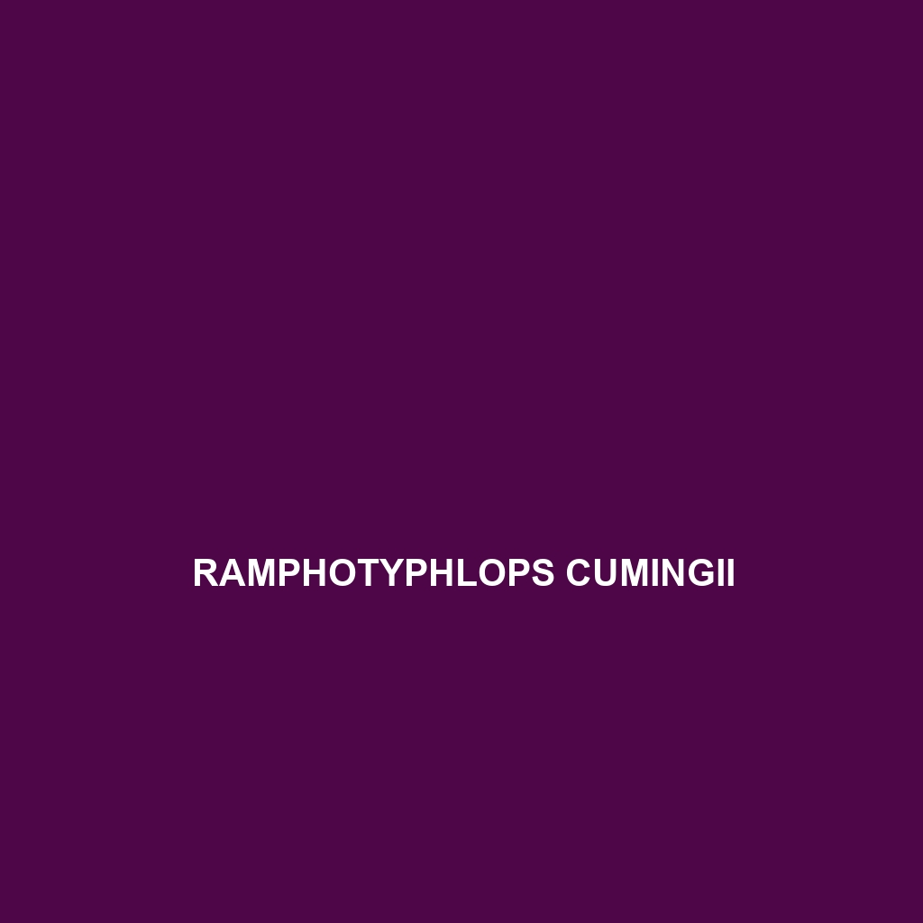 Ramphotyphlops cumingii