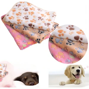 Pet Bed Mat Cute Warm Cover Towel Handcrafted Cat Dog Fleece Soft Blanket for Small Medium Large dogs Puppy Pet Supplies ﻿