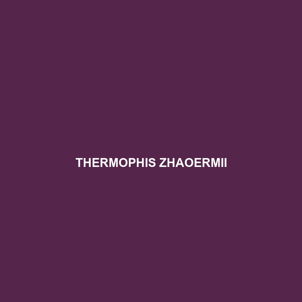 Thermophis zhaoermii